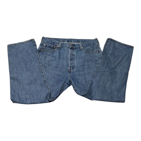 Levi's 501 Straight Cut Jeans Blue Size 36 x 29 - Picture 8 of 12